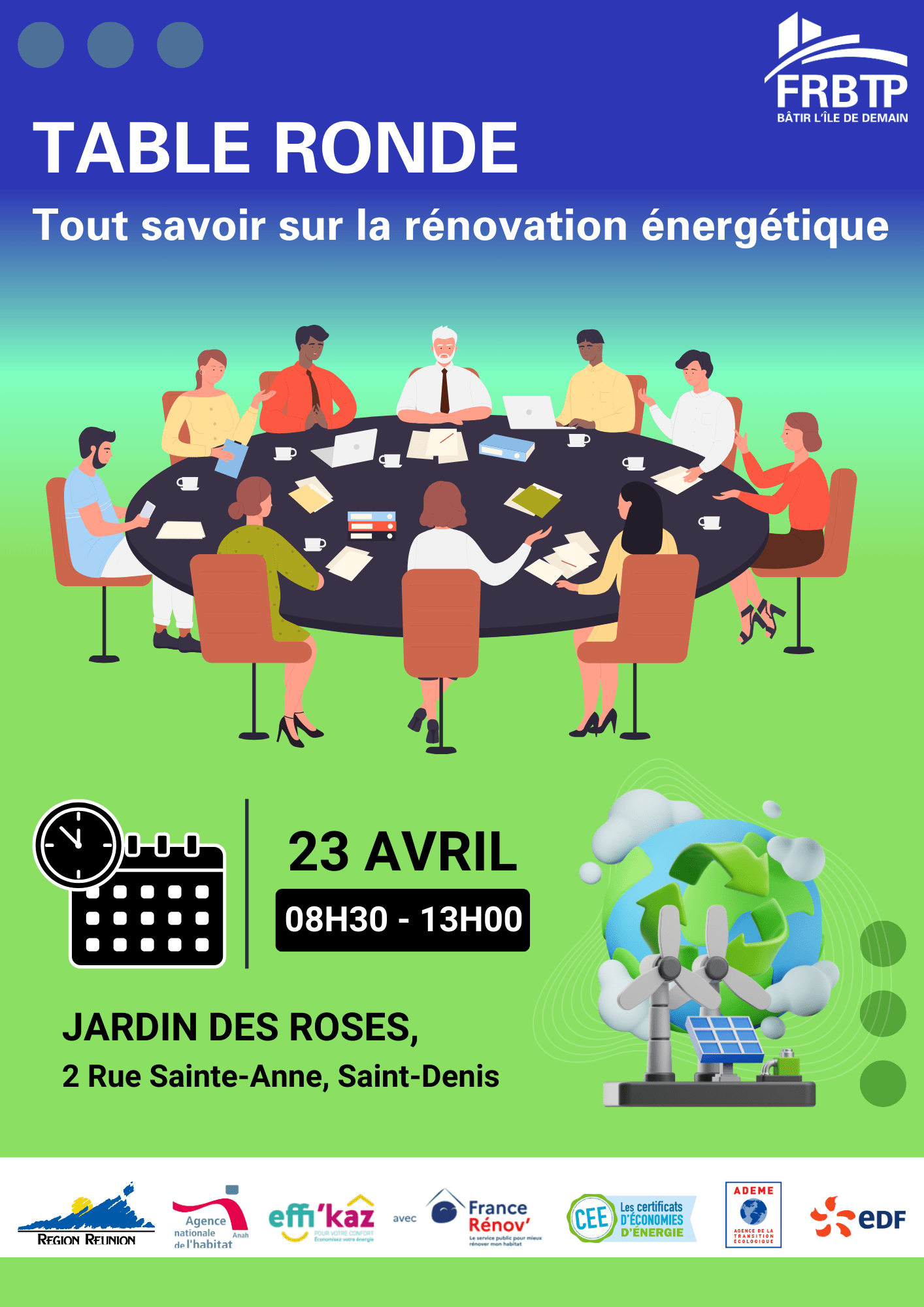 TOUT SAVOIR SUR LA RÉNOVATION ÉNERGÉTIQUE : Table ronde